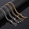 Adjustable 304 Stainless Steel Bracelet Making STAS-PH0019-07-6