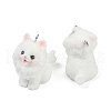 Flocky Resin Pendants FIND-A052-06H-2