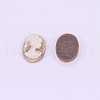Resin Cameo Lady Head Cabochons CRES-WH0002-01F-2