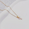 Alloy White Enamel Initial Pendant Necklaces WG51722-23-1