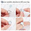 Tarnish Resistant Adjustable 304 Stainless Steel Finger Rings Components STAS-F149-21P-A-4