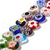 Handmade Millefiori Glass Bead Strands LAMP-D030-01A-2