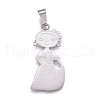 Tarnish Resistant 304 Stainless Steel Pendants STAS-D232-03P-1