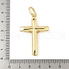 Cross Brass Pendants KK-M327-07B-G-3