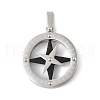 304 Stainless Steel Pendants STAS-U040-01P-02-1