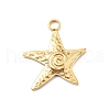 304 Stainless Steel Pendants STAS-I334-02G-01-1