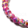 Synthetic Turquoise Dyed Beads Strands G-E594-24F-3