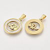 201 Stainless Steel Pendants STAS-N089-59G-2