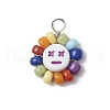 Acrylic & Glass & Copper Pendants PALLOY-JF03892-02-3