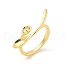 Brass Open Cuff Ring Settings KK-G518-10G-02-1