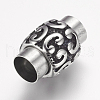 304 Stainless Steel Magnetic Clasps with Glue-in Ends X-STAS-F124-05AS-2