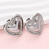 304 Stainless Steel Rhinestone Stud Earrings for Women EJEW-K311-02P-2