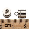Tarnish Resistant 304 Stainless Steel Cord Ends X-STAS-E020-2-3