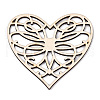 Unfinished Natural Poplar Wood Filigree Joiners Links WOOD-TAC0012-13-2