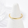 Simple Brass Finger Rings for Women RJEW-G343-12G-2
