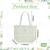 Flower Printed Canvas Women's Tote Bags ABAG-WH20005-06-2