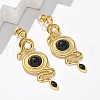 304 Stainless Steel Stud Earrings EJEW-C137-05B-G-3
