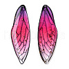 Transparent Epoxy Resin Big Pendants RESI-T046-01G-2