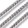 Non-Tarnish 3.28 Feet 304 Stainless Steel Wheat Chains X-CHS-P007-13P-1