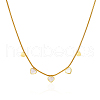 Stainless Steel 5 Heart Pendant Necklaces for Women Daily Wear DA3122-2-3
