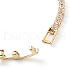 Golden Brass Link Bracelet BJEW-C055-05D-G-2