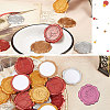 CRASPIRE 100Pcs Adhesive Wax Seal Stickers DIY-CP0010-17E-5