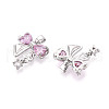Brass Micro Pave Cubic Zirconia Pendants KK-N264-06P-2
