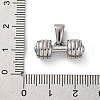 Anti-Tarnish 304 Stainless Steel Pendants STAS-H216-70C-P-3