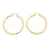 Brass Hoop Earrings EJEW-B117-06E-G-4