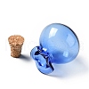 Lucky Bag Shape Glass Cork Bottles Ornament AJEW-A039-02H-3