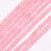 Natural Rose Quartz Beads Strands G-F509-28-3mm-1