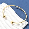 304 Stainless Steel Arm Cuff Bangles AJEW-P127-02G-2