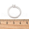 S925 Sterling Silver Adjustable Letter Rings for Women RJEW-M068-01P-Y-3