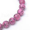 Natural Sesame Jasper/Kiwi Jasper Bead Strands X-G-R345-6mm-13-2