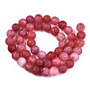 Natural Crackle Agate Beads Strands G-S373-002D-8mm-2