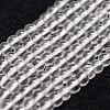 Natural Quartz Crystal Bead Strands G-G735-21-4mm-A-1