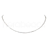 304 Stainless Steel Cuboid Bar Link Chain Necklaces for Women Men NJEW-JN05196-02-2