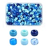 480Pcs 6 Colors Opaque & Transparent Plastic Beads KY-YW0001-75F-1