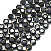 Natural Black Agate Beads Strands G-C116-A130-01-2