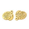 Ion Plating(IP) 304 Stainless Steel Charms STAS-J042-18G-2