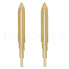 Alloy Tassel Stud Earrings FS-WGEF59C-01-3