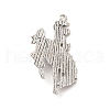 Retro Alloy Big Pendants TIBEP-L020-06AS-2