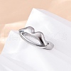 304 Stainless Steel Adjustable Open Cuff Rings RJEW-Q020-19P-3