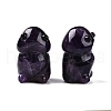 Natural Amethyst Monster Figurines DJEW-N003-01B-1