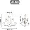 Unicraftale 20Pcs 201 Stainless Steel Pendants STAS-UN0025-30-5