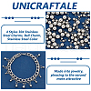 Unicraftale 160Pcs 4 Styles 304 Stainless Steel Charms STAS-UN0061-17-5