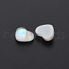 Translucent Electroplated Glass Cabochons EGLA-T026-002-4