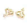 Brass Micro Pave Cubic Zirconia Pendants KK-N263-92B-G-2