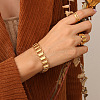 304 Stainless Steel Oval Link Chain Bracelets for Women FS-WG7F0BE-05-1