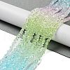 Transparent Glass Bead Strands GLAA-H023-03J-2